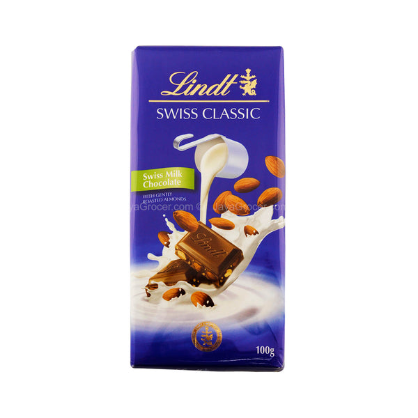 Lindt Swiss Classic Almond Milk Chocolate Bar 100g (highest price)