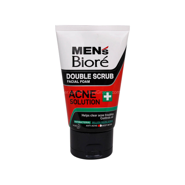 Men's Biore Acne Solution Double Scrub Facial Foam 100g (highest price)
