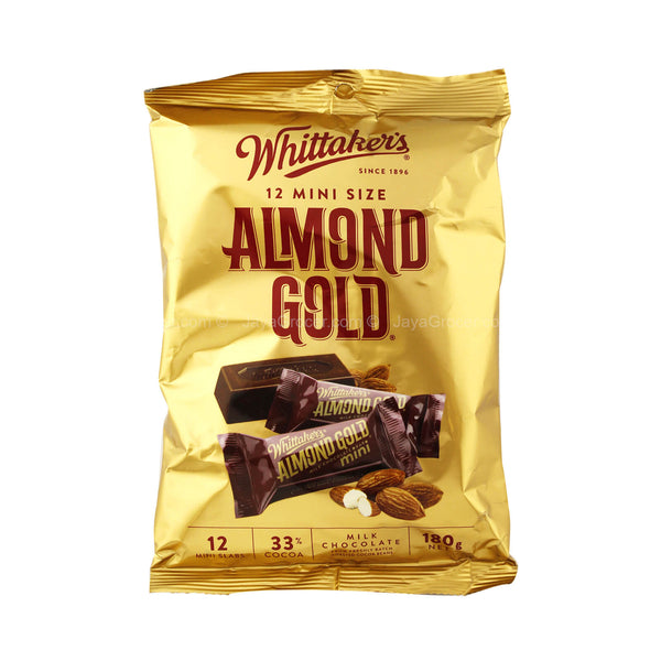 Whittakers Mini Almond Gold Milk Chocolate Bar Share Bag 180g (highest price)