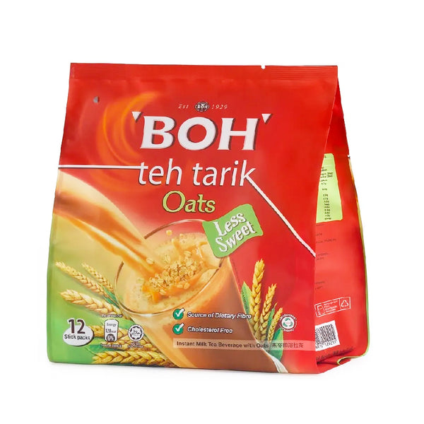 Boh Teh Tarik Kurang Manis Oats Instant Drink 26g x 12 (highest price)