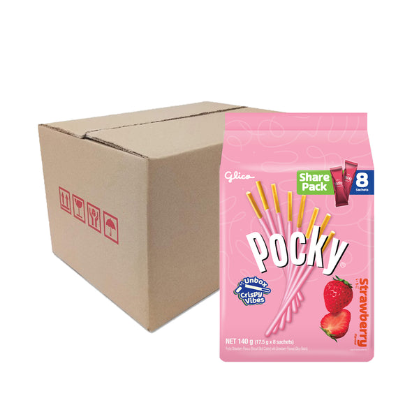 Glico Pocky Biscuit Stick Family Pack Strawberry Flavour 21g x 8 (highest price)
