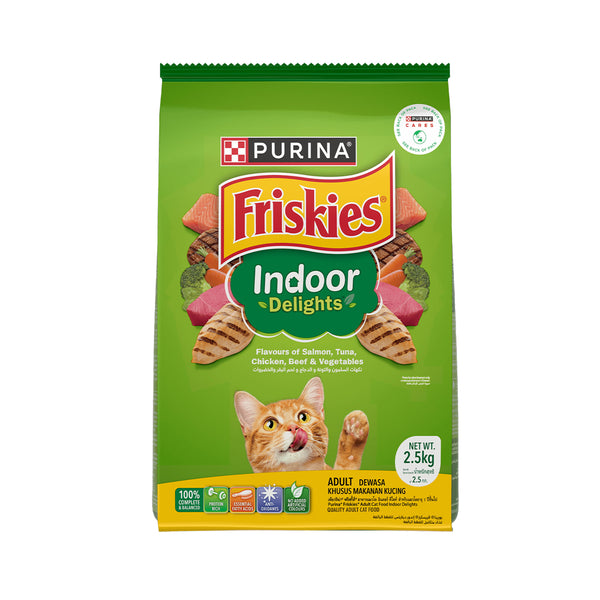 Friskies Adult Indoor Delights (Hairball) Dry Cat Food 2.5kg (highest price)