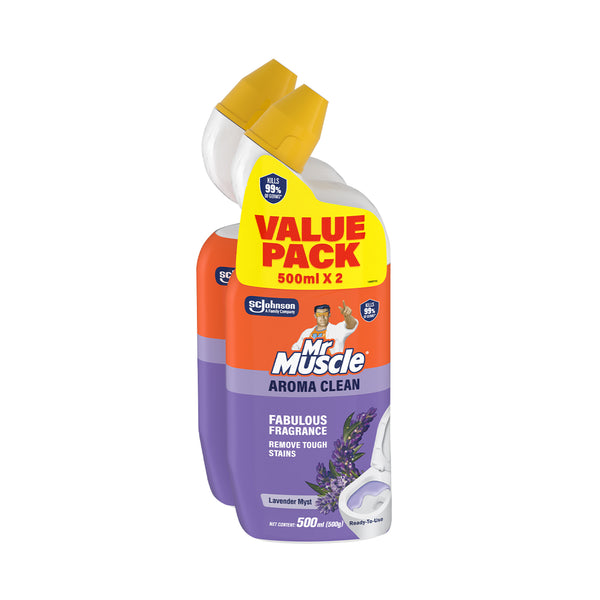 Mr Muscle Advanced Toilet Cleaner Lavender 500ml x 2 (highest price)