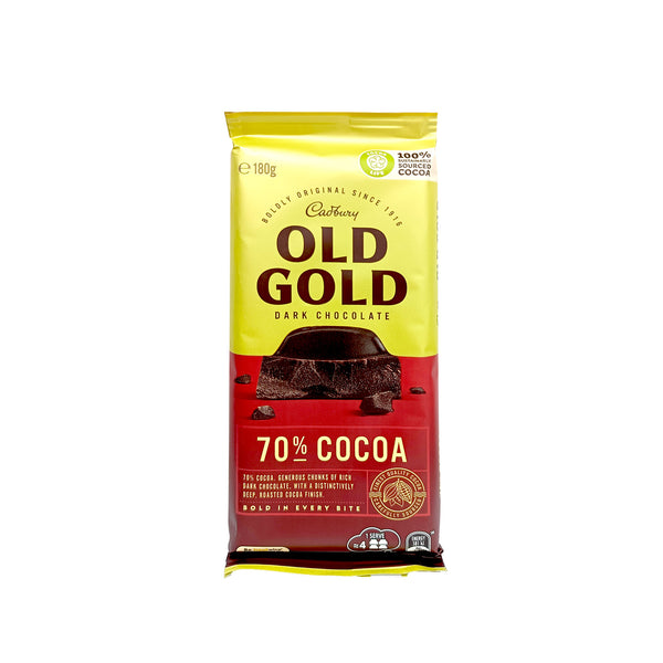 Cadbury Old Gold 70% Dark Chocolate Bar 180g (highest price)