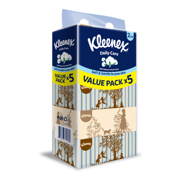 Kleenex Vintage Box Facial Tissue 2Ply 120sheets x 5 (highest price)
