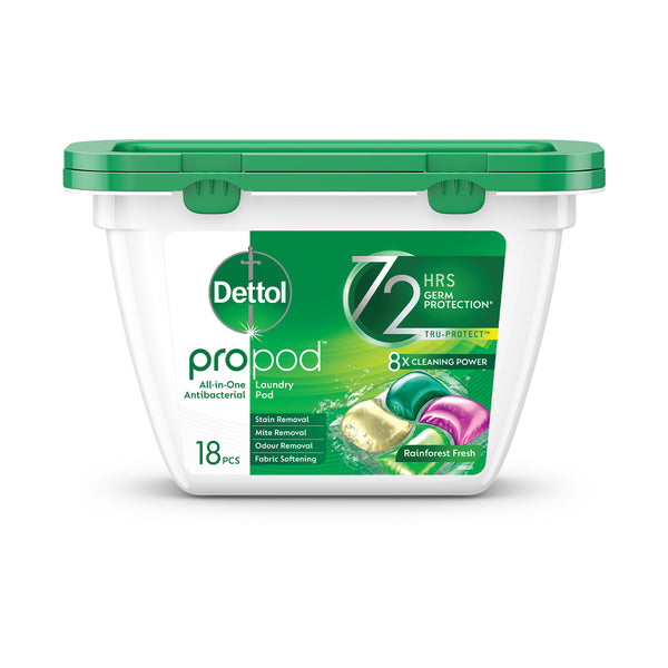 Dettol Laundry Pods Rainforrest Fresh 18pcs/pack (highest price)