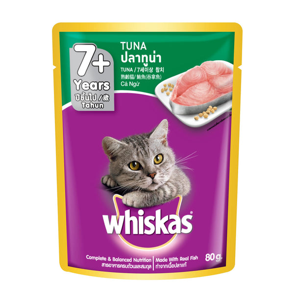 Whiskas Pouch Adult 7+ Years Tuna 80g