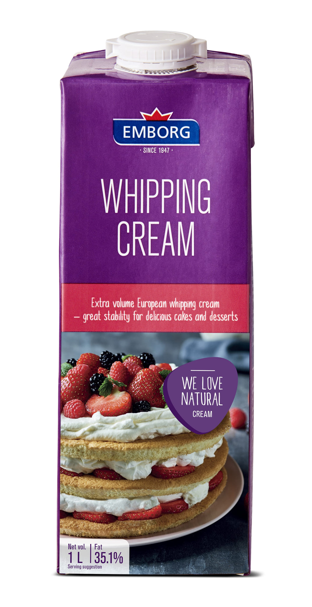 Emborg UHT Whipping Cream 1L