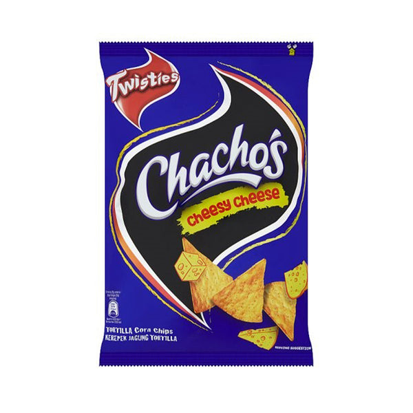 Chachos Tortilla Corn Chips Cheesy Cheese Flavour 70g (highest price)