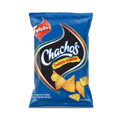 Chachos Tortilla Corn Chips Cheesy Cheese Flavour 160g