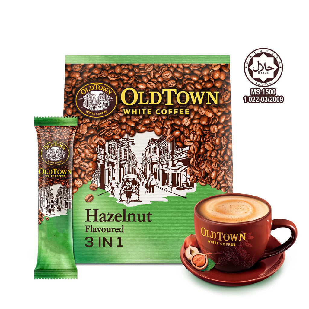 Old Town Hazelnut Flavoured Instant 3-in-1 Premix White Coffee 31.6g x 15