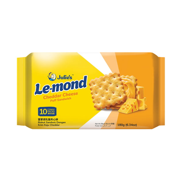 Julie's Le-Mond Puff Cheddar Cheese Sandwich Biscuit 180g (highest price)