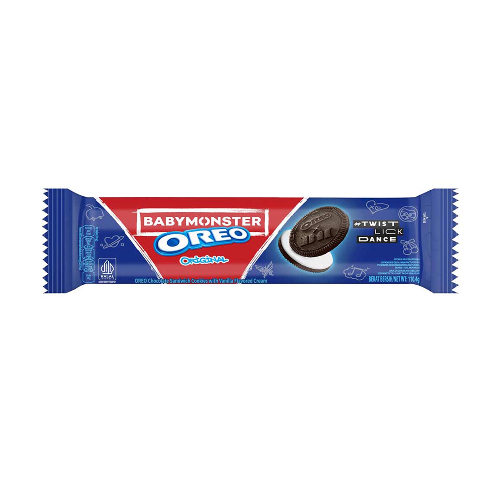 Oreo Vanilla Slug Sandwich Cookies 110.4g
