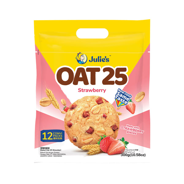 Julies Oat 25 Strawberry Biscuits 300g (highest price)