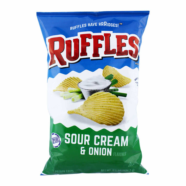 Ruffles Chips Sour Cream and Onion Potato Chips 184g (highest price)