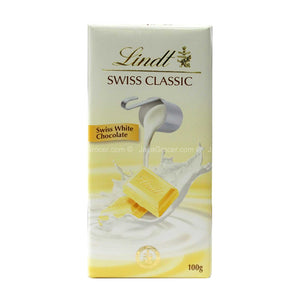 Lindt Swiss Classic White Chocolate Bar 100g