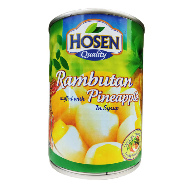 Hosen Rambutan Stuffed with Pineapple in Syrup 565g (highest price)