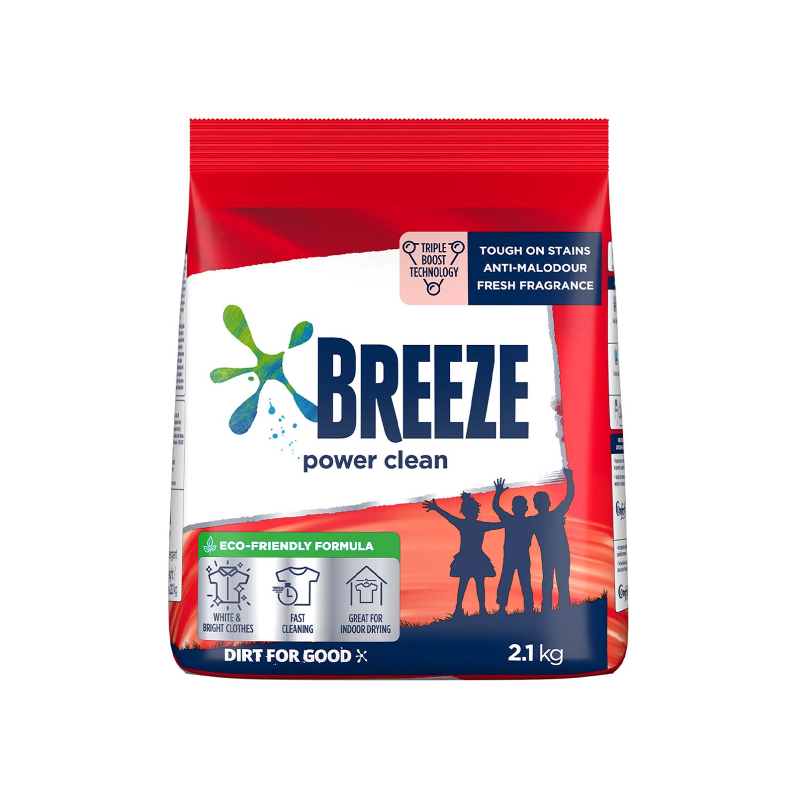 Breeze Detergent Powder Power Clean 2.1kg