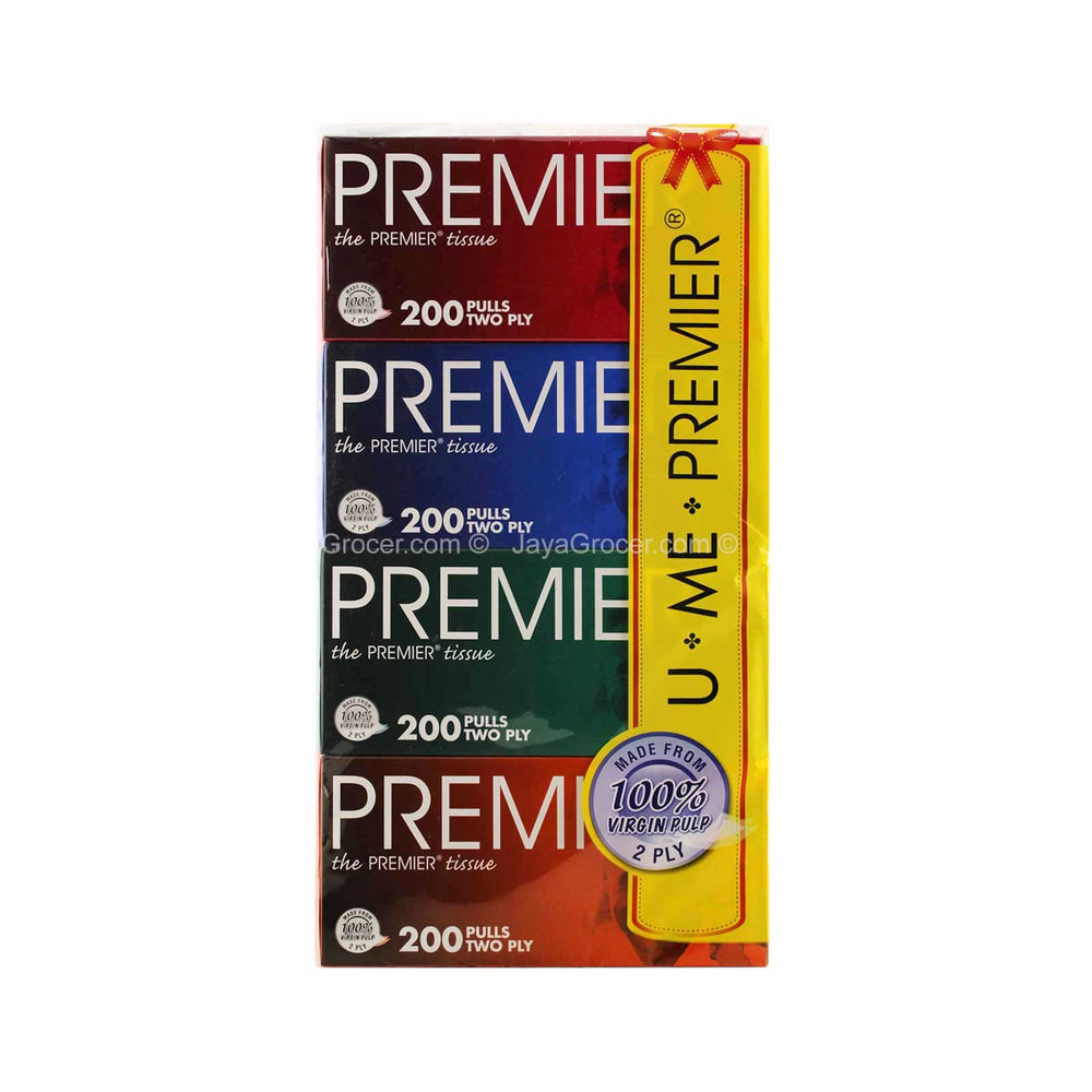 Premier Facial Tissue Paper 200pcs x 4