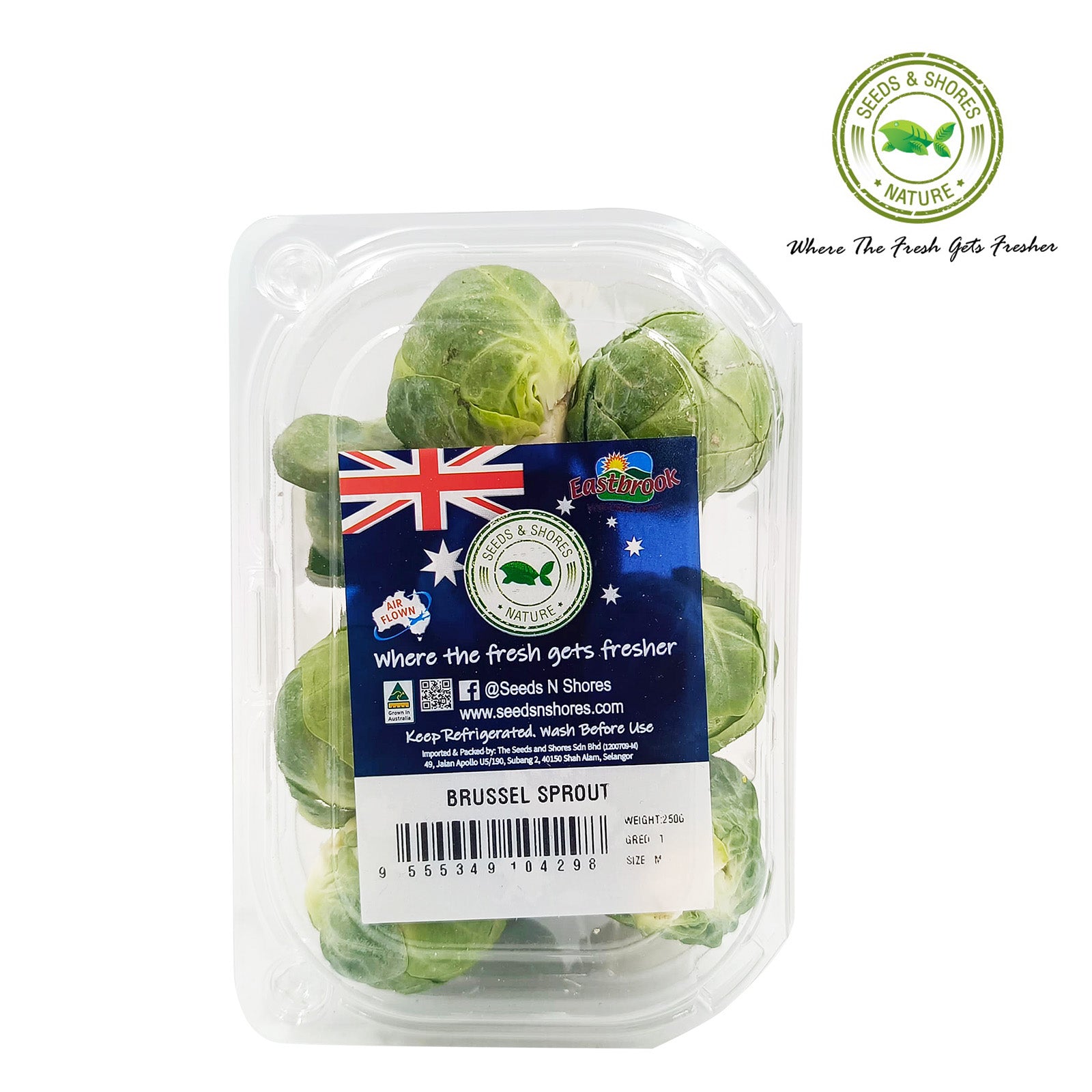 The Seeds and Shores Australia Green Brussel Sprout 250g