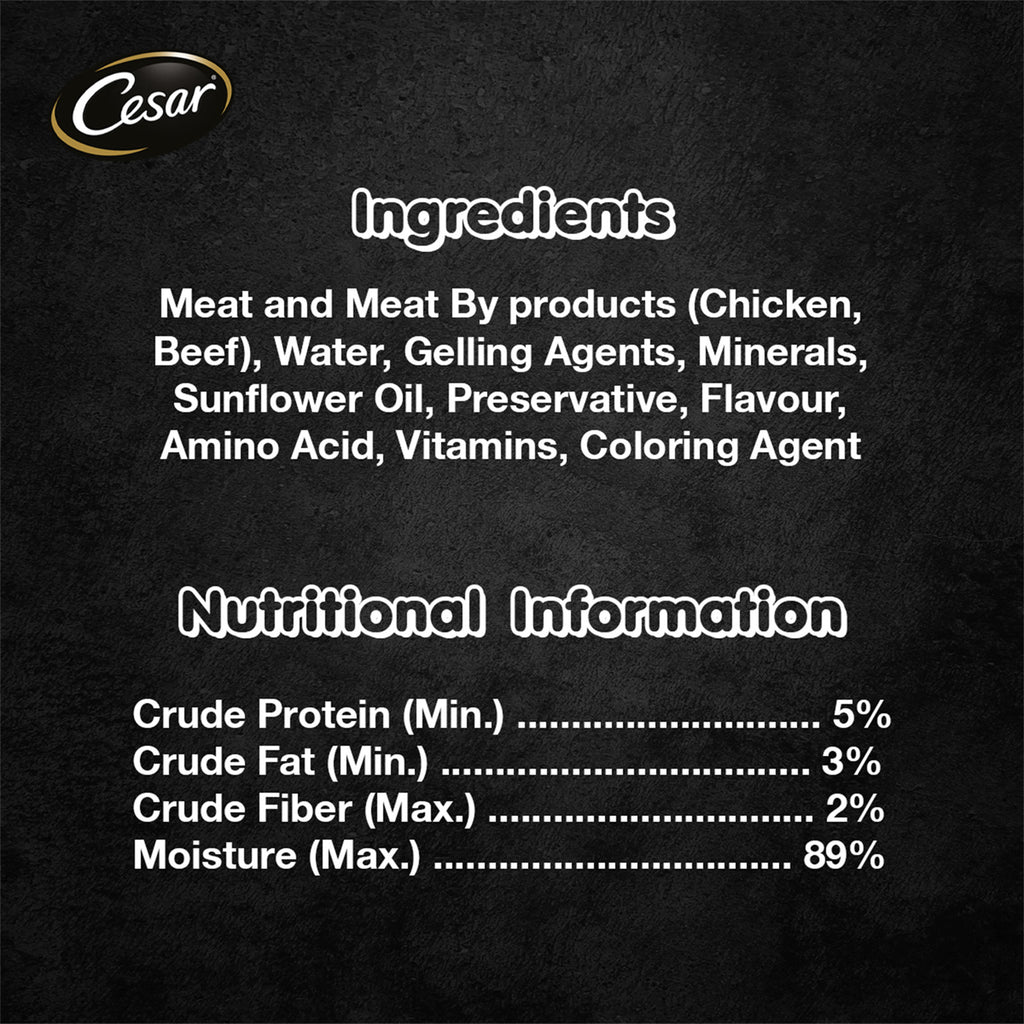 Cesar Beef Wet Dog Food 100g