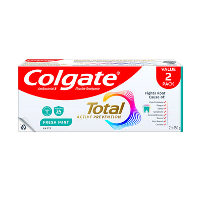 Colgate Total Clean Mint Toothpaste 150g x 2