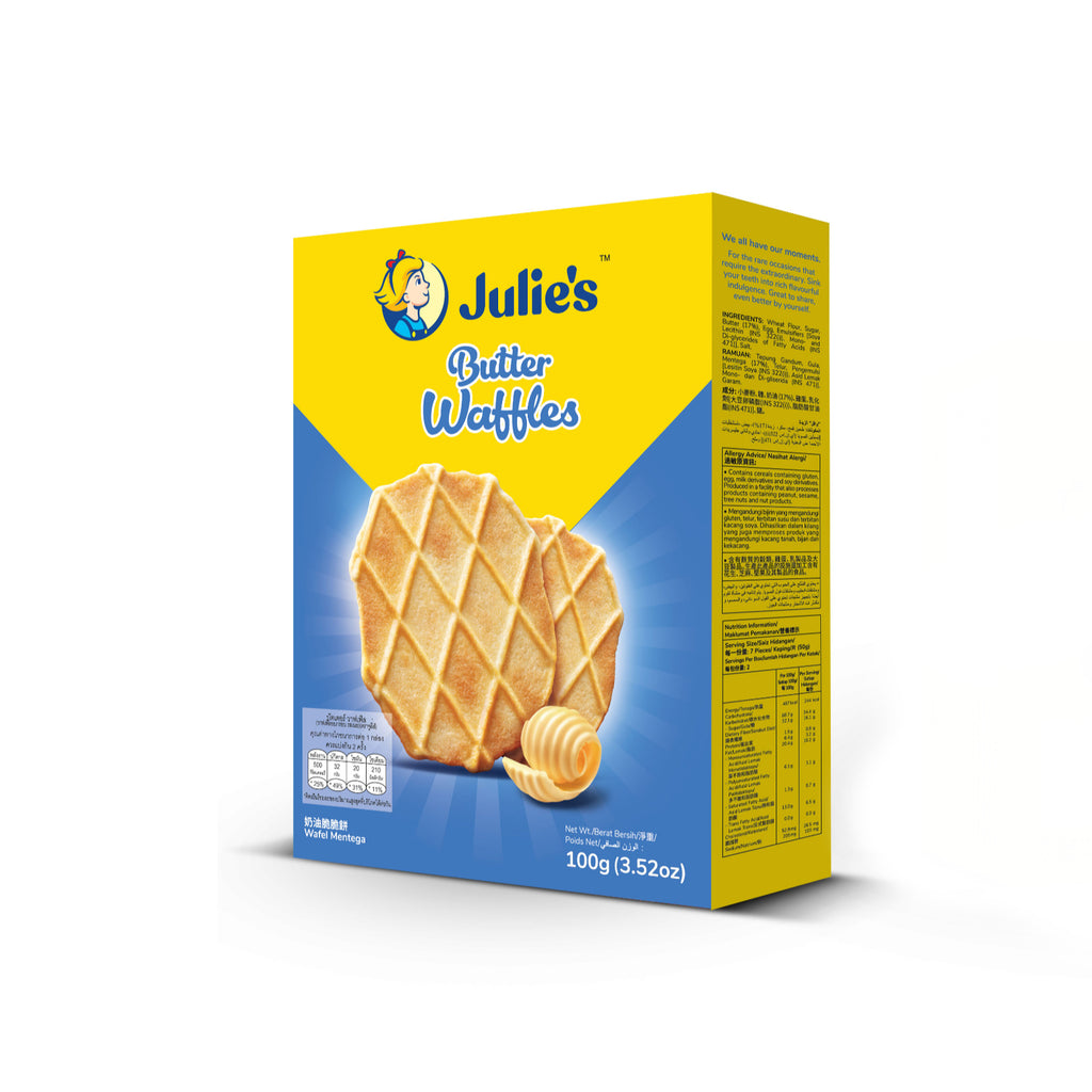 Julies Butter Waffles 100g