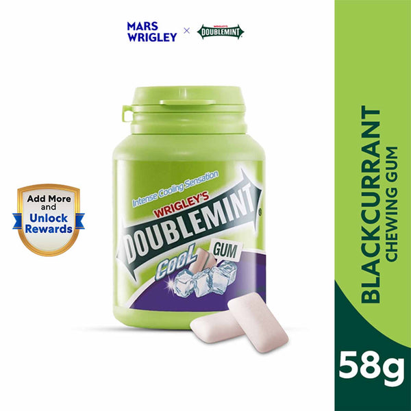 Doublemint Cool Chewing Gum Blackcurrant Flavour 58g (highest price)