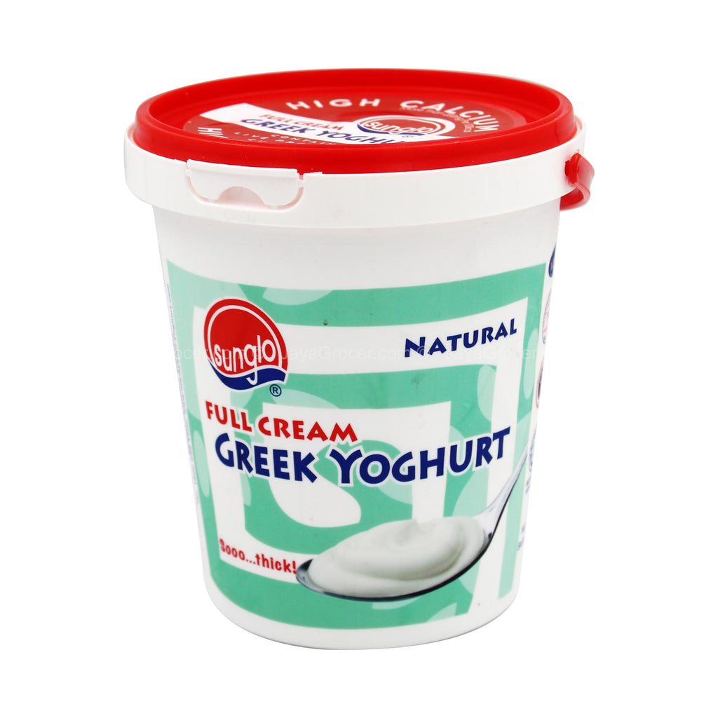 Sunglo Full Cream Natural Greek Yoghurt 900g