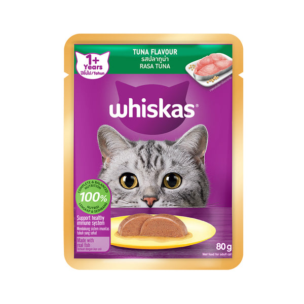 Whiskas Pouch Real Fish Tuna 80g (highest price)