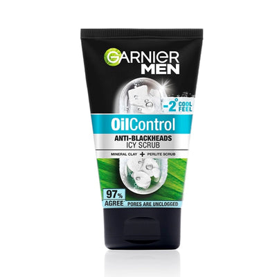 Garnier Men, Turbo Light Oil Control Icy Face Scrub 100ml