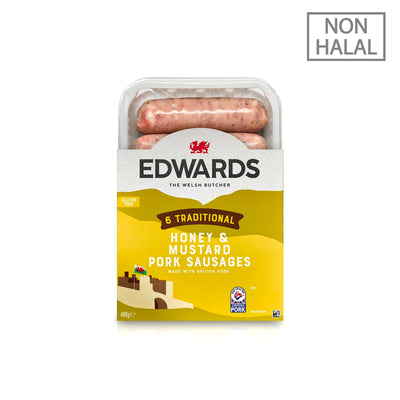 [NON-HALAL] Edwards Honey and Mustard Pork Sausage 400g