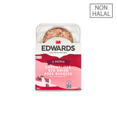 [NON-HALAL] Edwards Caramelised Onion Pork Burger 300g