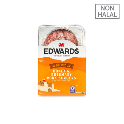 [NON-HALAL] Edwards Honey and Rosemary Pork Burger Patty 300g
