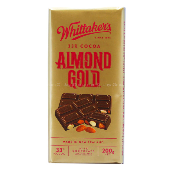 Whittakers Almond Gold Milk Chocolate Block 200g (highest price)