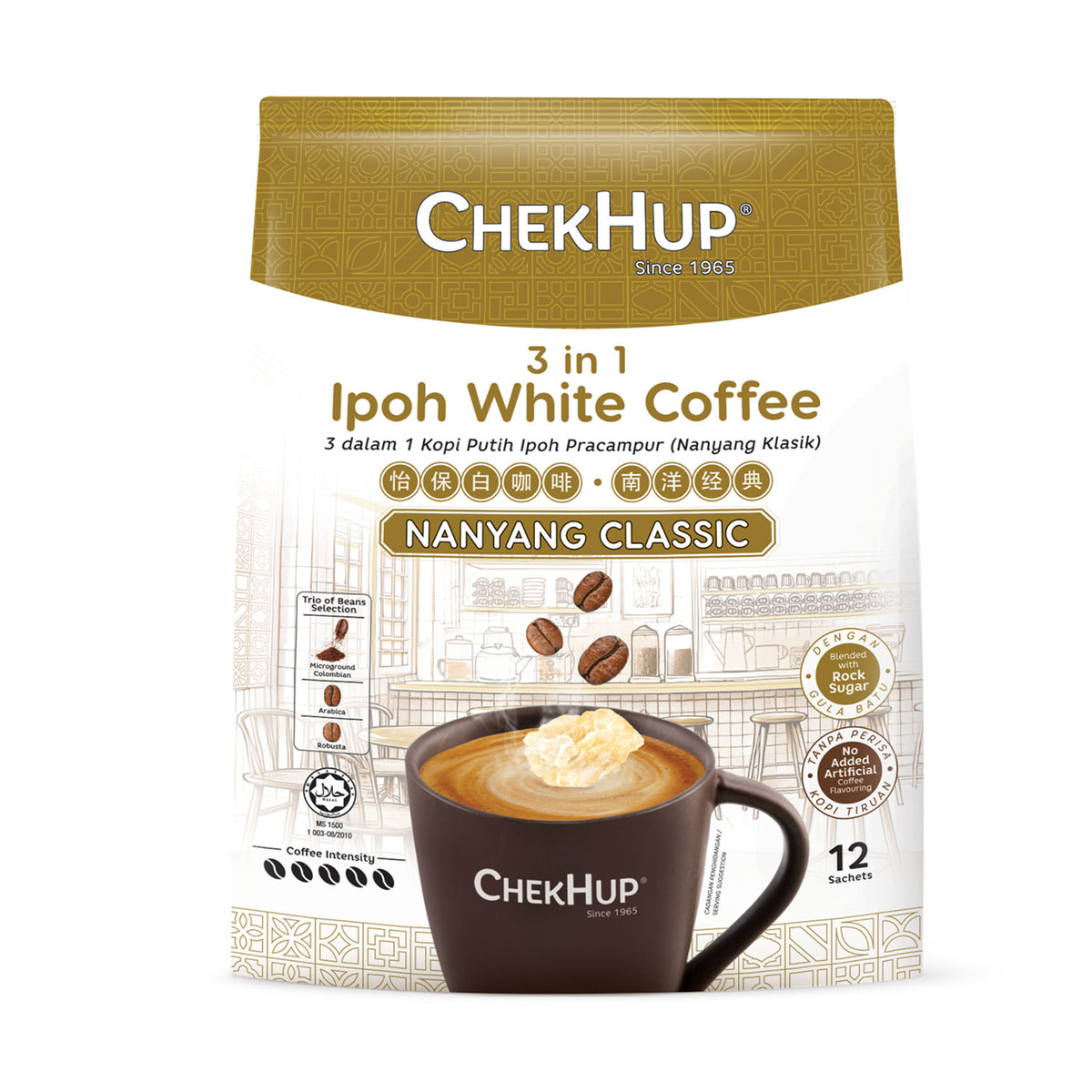 Chek Hup 3 in 1 Ipoh White Coffee Nanyang Classic 35g x 12