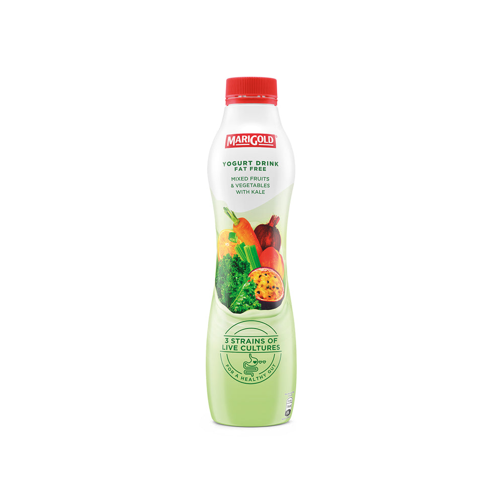 Marigold Fat Free Fruit Vegetable & Wheatgrass Yogurt Drink 700g