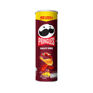 Pringles Saucy BBQ Potato Crisps 102g