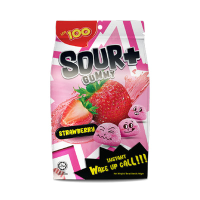 Lot 100 Sour Plus Gummy Strawberry 95g
