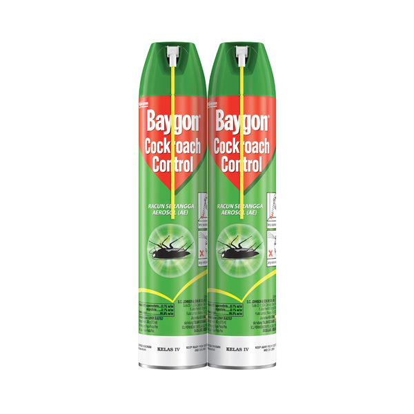 Baygon Cockroach Control Aerosol 570ml x 2 (highest price)