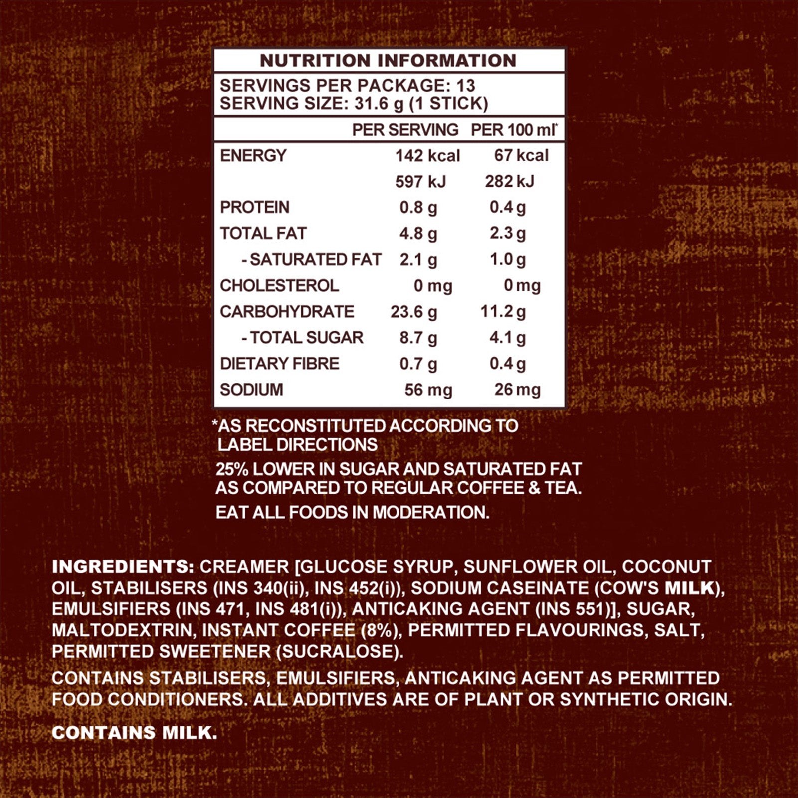 Old Town Extra Rich Instant 3 in 1 Premix White Coffee 31.6g x15
