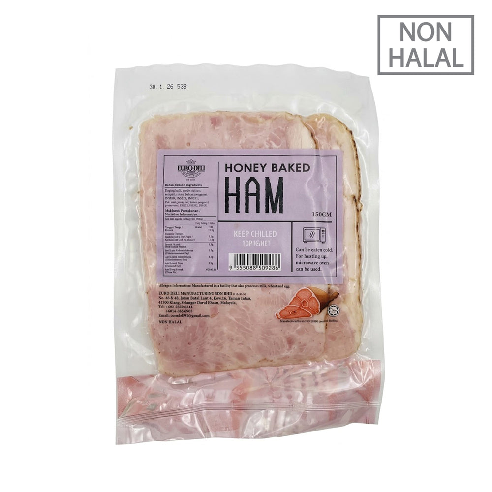 [NON-HALAL] Euro Deli Honey Baked Ham 150g