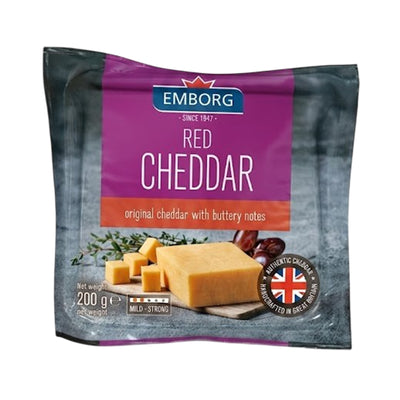 Emborg Red Cheddar Block 200g