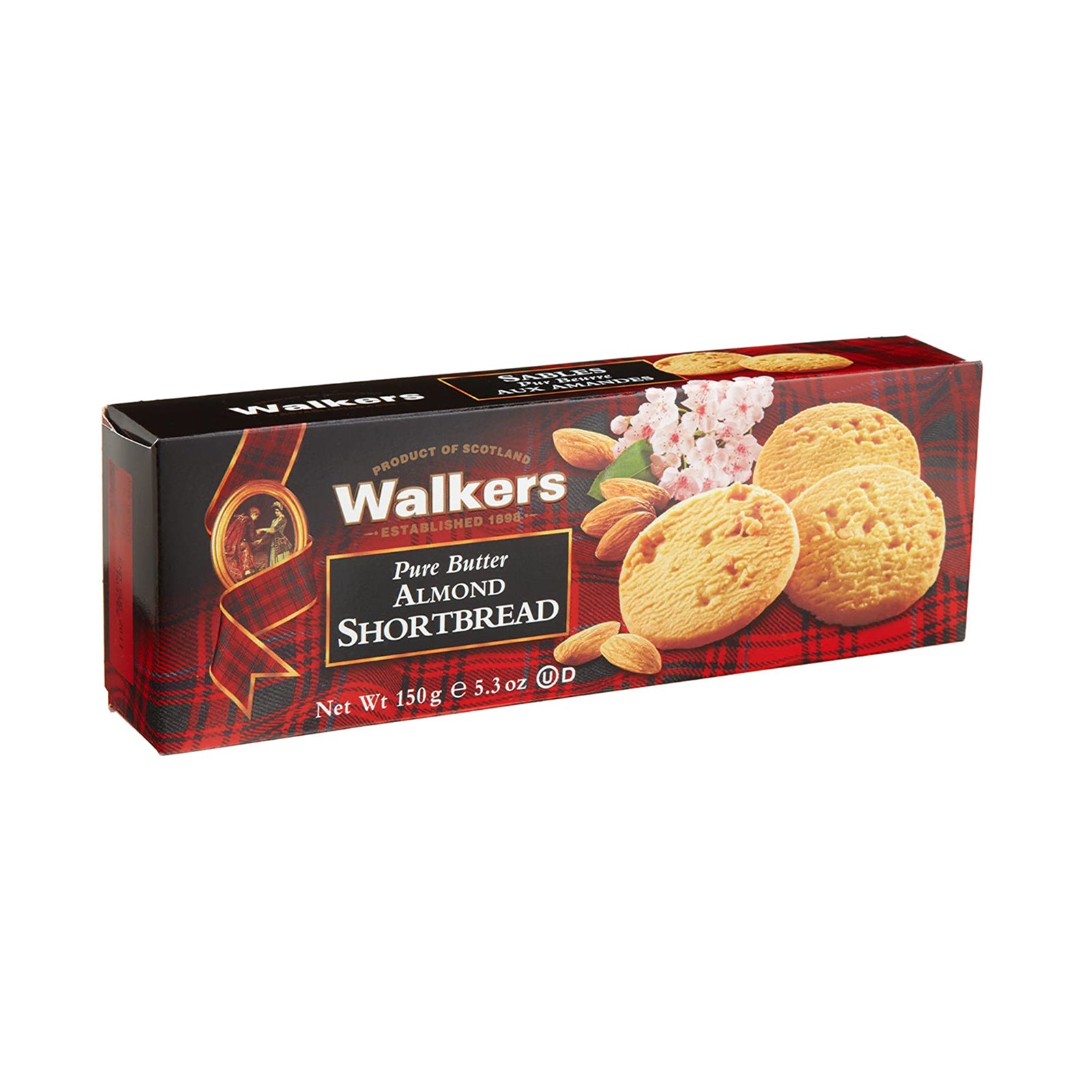 Walkers Almond Shortbread 150g