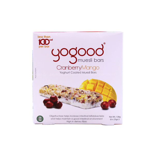 Yogood Muesli Bars Cranberry Mango 138g (highest price)