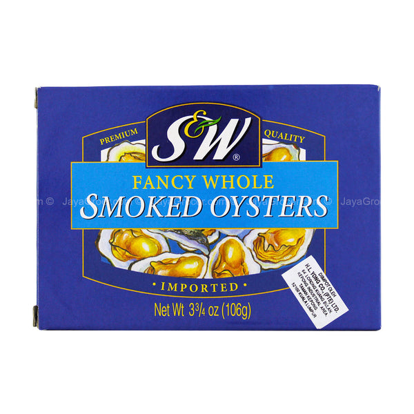 S&W Imported Fancy Whole Smoked Oysters 106g (highest price)