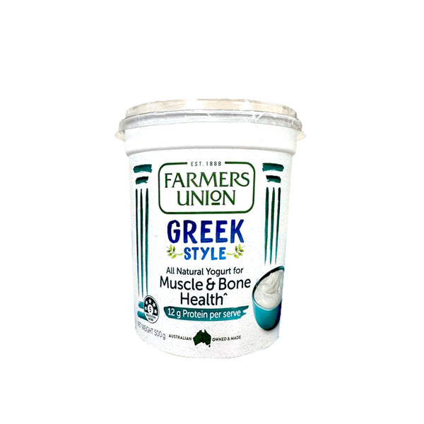 Farmers Union Greek Style High Protein Yogurt 500g