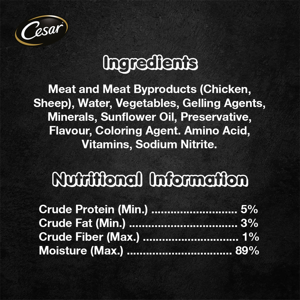 Cesar Dog Food (Tender Lamb with Country Vegetables) 100g