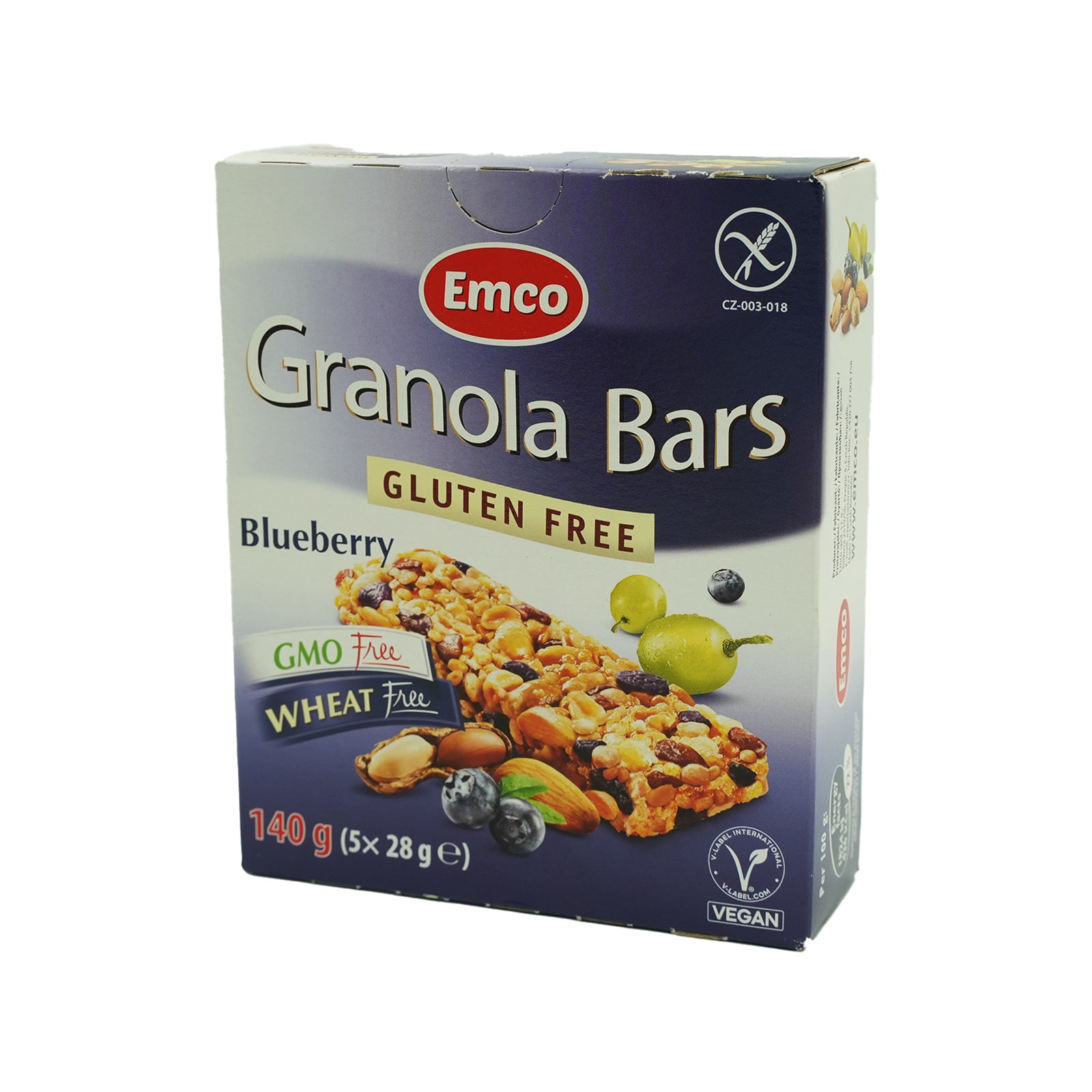 Emco Gluten Free Granola Blueberry 28g x 5
