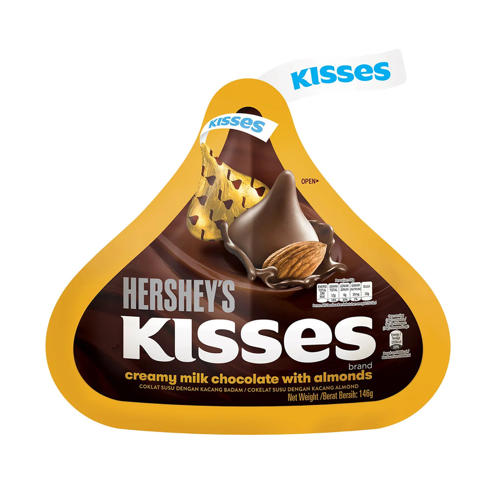 Hershey's Kisses Creamy Milk Chocolate with Almonds 146g